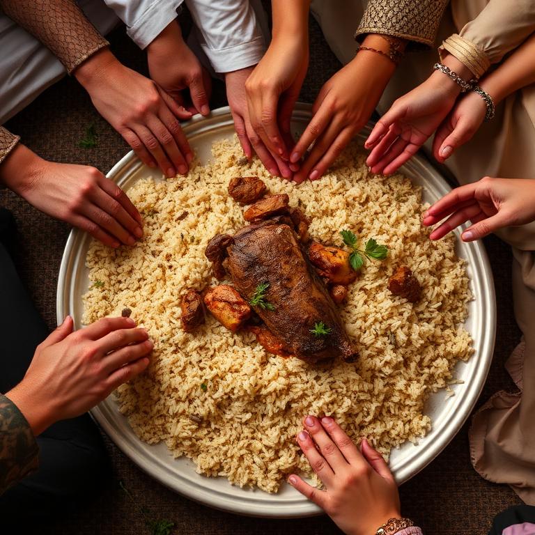 الكبسة والمائدة المشتركة